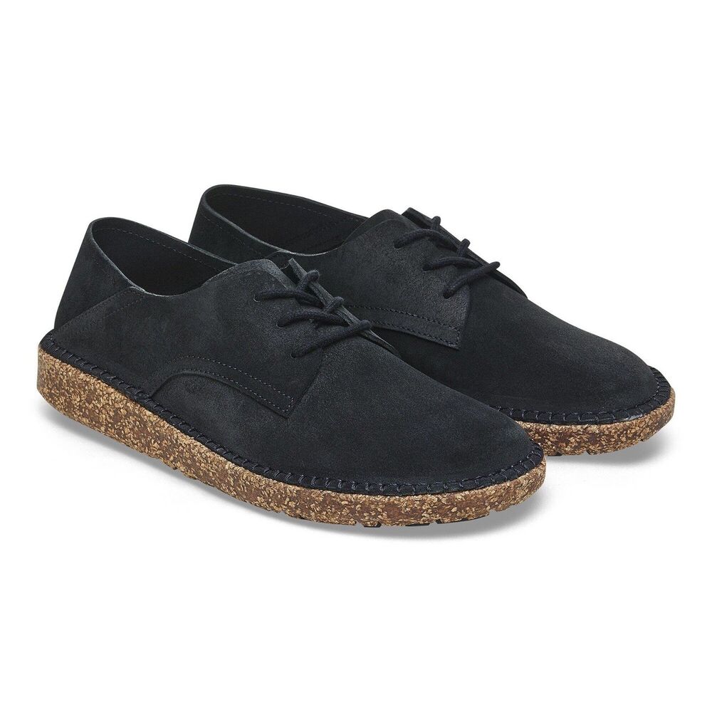 Birkenstock Gary Lace-Up Sneaker Black Suede  US Women's 7  EU 38